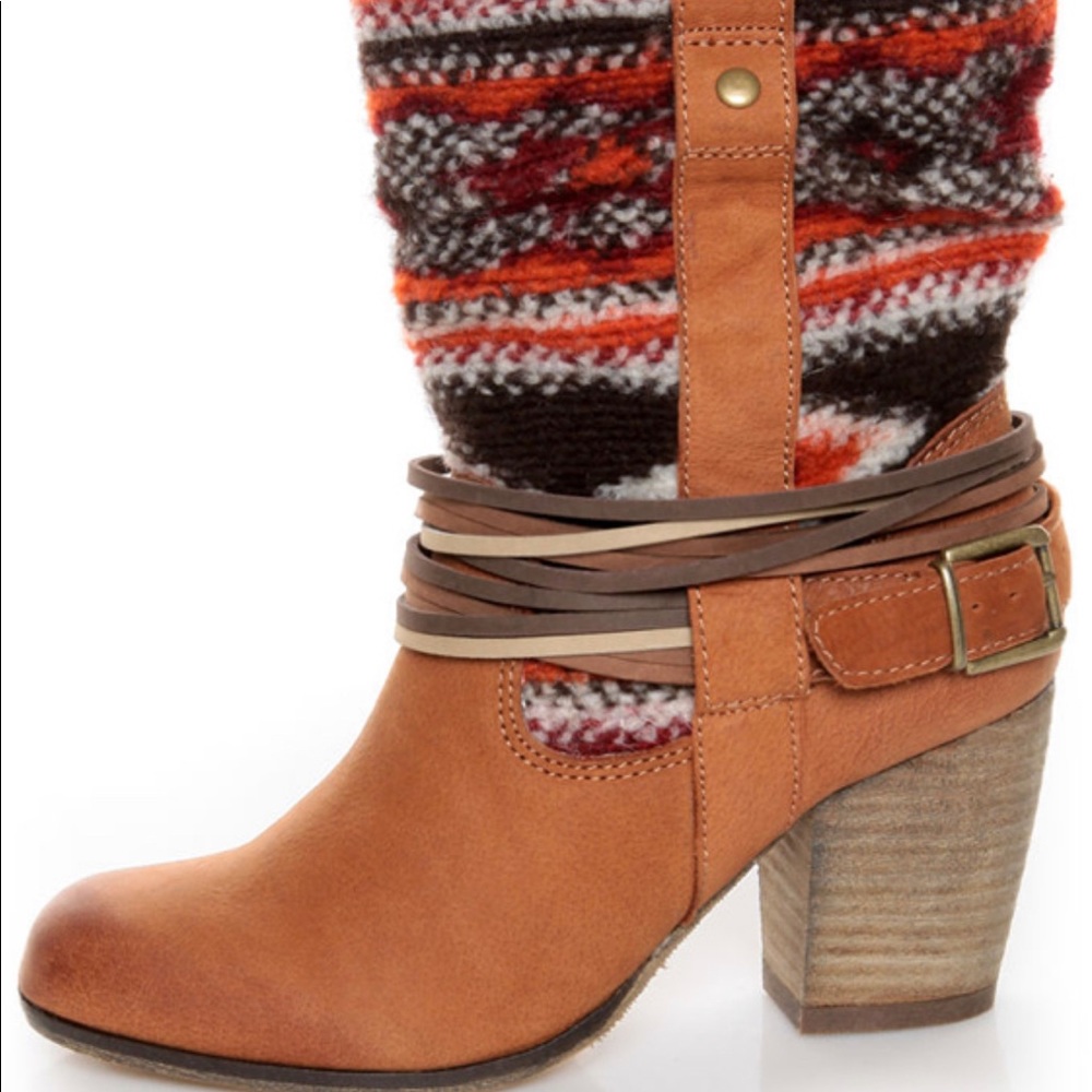 Steve Madden Toltecs Cognac Mid Calf boots